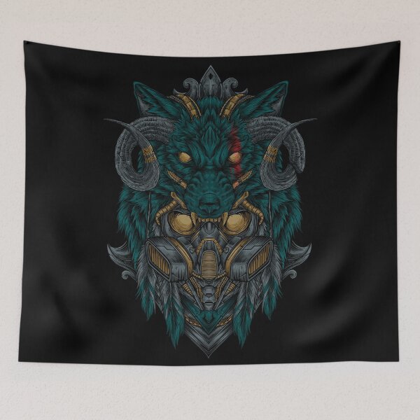 Item preview, Wolf skull hat designed and sold by Vhiente.