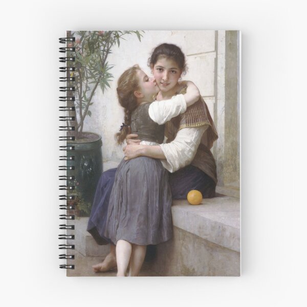 Item preview,  William-Adolphe Bouguereau - A Little Coaxing (Câlinerie) (1890) designed and sold by HistoryRestored.