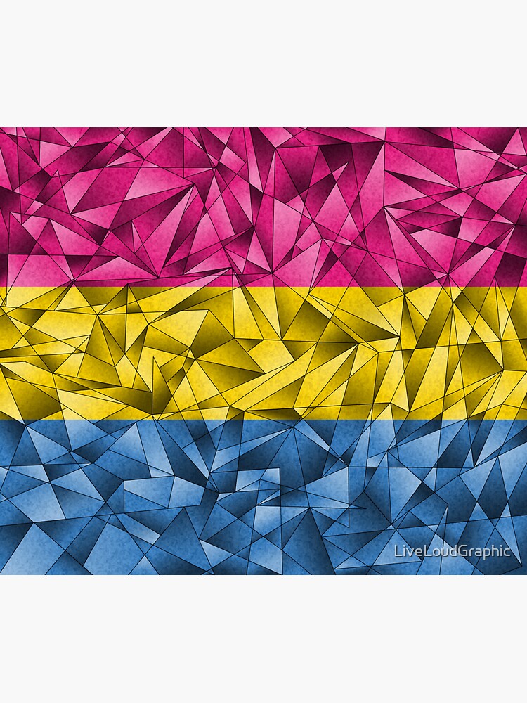 Abstract Pansexual Flag by LiveLoudGraphic