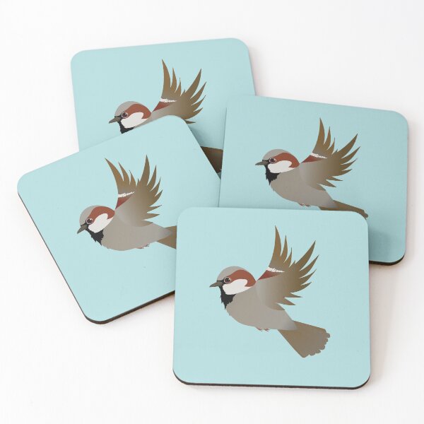 Item preview, House sparrow flying designed and sold by Bwiselizzy.
