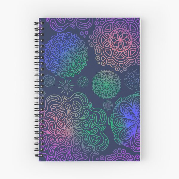 Artikelvorschau, Bunte Regenbogen-Neon-Mandalas entworfen und verkauft von OBRart.