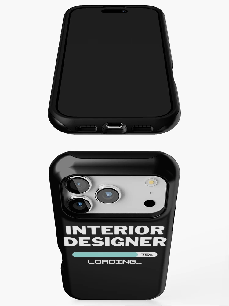 Thumbnail 3 of 4, iPhone Case, Future Interior Designer Loading In Progress designed and sold by livegood.