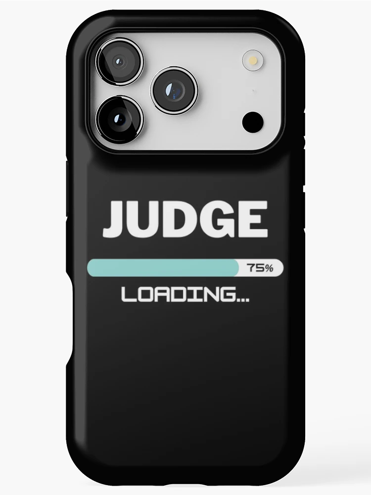 Thumbnail 1 of 4, iPhone Case, Future Judge Loading In Progress designed and sold by livegood.