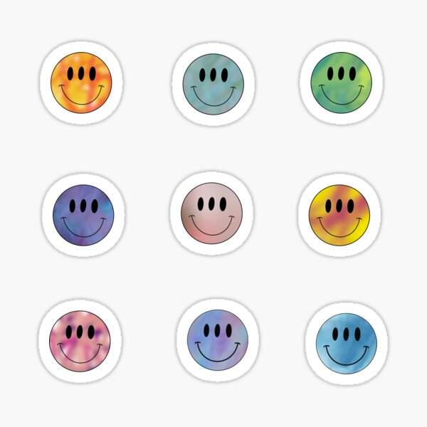3-Eyed Smiles Colorful Sticker Pack Sticker for Sale by GrellenDraws
