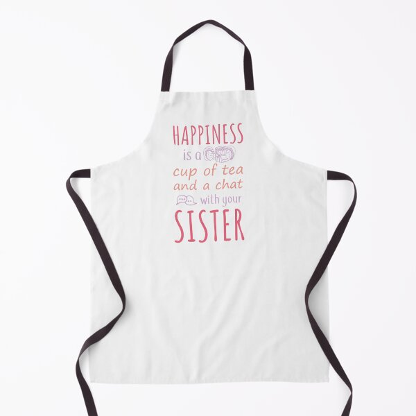 Item preview, Happiness is a cup of tea and a chat with your sister Cute and Lovely Big Love Big Heart Old Lil Sister designed and sold by AJAD212.