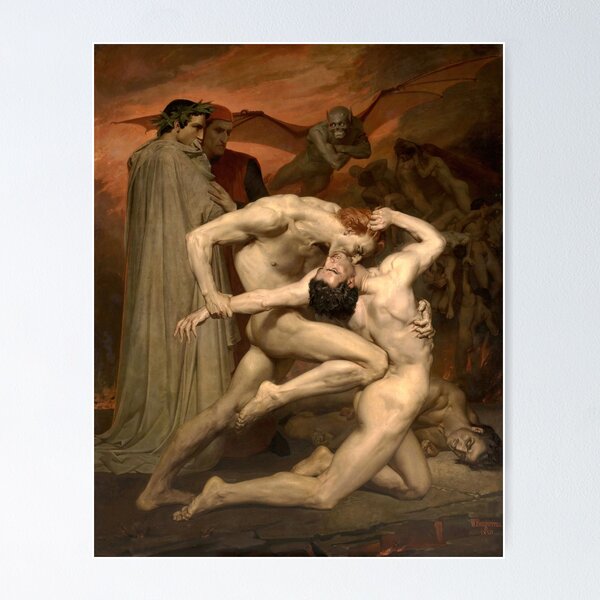 Item preview, William-Adolphe Bouguereau - Dante and Virgil (Dante et Virgile) (1850) designed and sold by HistoryRestored.