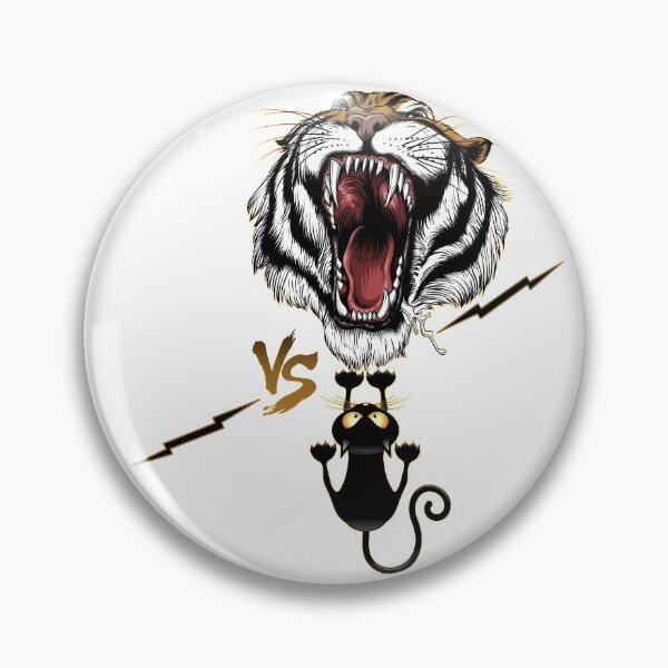 Item preview, Cat vs Tiger Cat and Tiger Roar designed and sold by theodorchik.