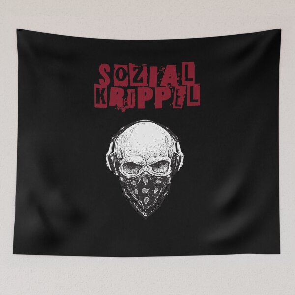 Item preview, Social cripple, lockdown, skull. Fun designed and sold by ThommyBLN.