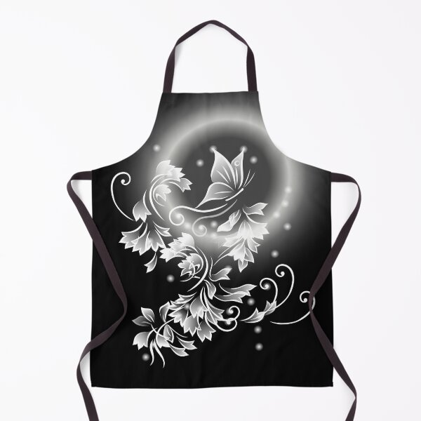Item preview, Black And White Floral Butterfly Fantasy designed and sold by Nina Baydur.