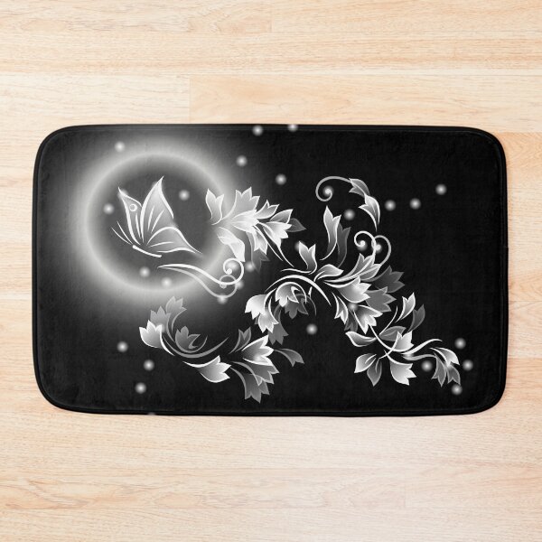 Item preview, Black And White Floral Butterfly Fantasy designed and sold by Nina Baydur.