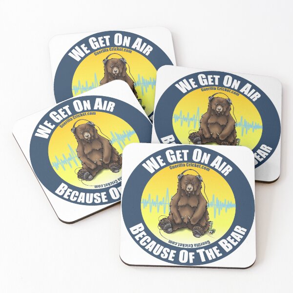 The Bear on air Coasters (Set of 4)