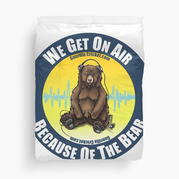 The Bear on air Duvet Cover