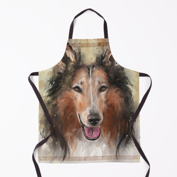 Item preview, An Expressive Painting of a Smiling Furry Collie Dog designed and sold by ibadishi.