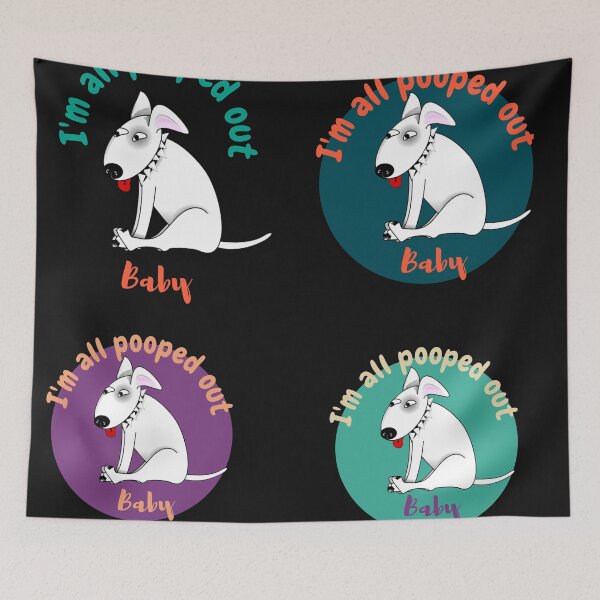 Item preview, Stickerpack of 4- I'm all pooped out, baby designed and sold by UnleyDesign.