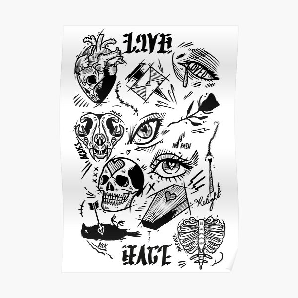 Love Hate Tattoo by JustInkTattoos on DeviantArt