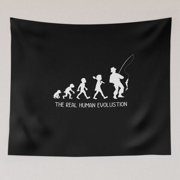 Item preview, Fishing Human Evolution Funny Fishing Gift Idea designed and sold by NSTeeDesign.