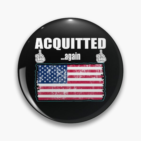 Item preview, ACQUITTED AGAIN TRUMP AMERICAN FLAG 2021 designed and sold by Niishouseca.