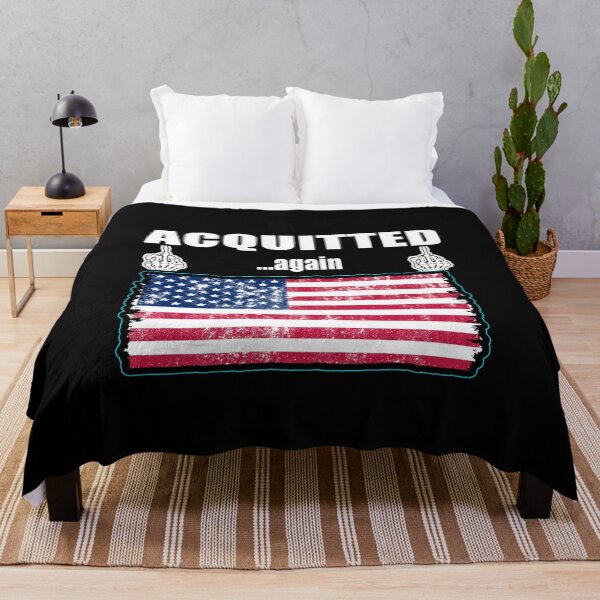 Item preview, ACQUITTED AGAIN TRUMP AMERICAN FLAG 2021 designed and sold by Niishouseca.