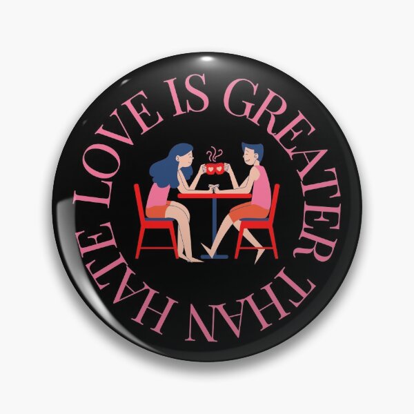 Item preview, LOVE IS GREATER THAN HATE Design designed and sold by LevelUpMerch.
