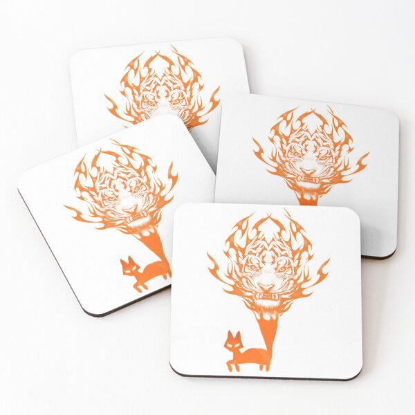 Item preview, Cat vs Tiger Cat and Tiger Fire designed and sold by theodorchik.