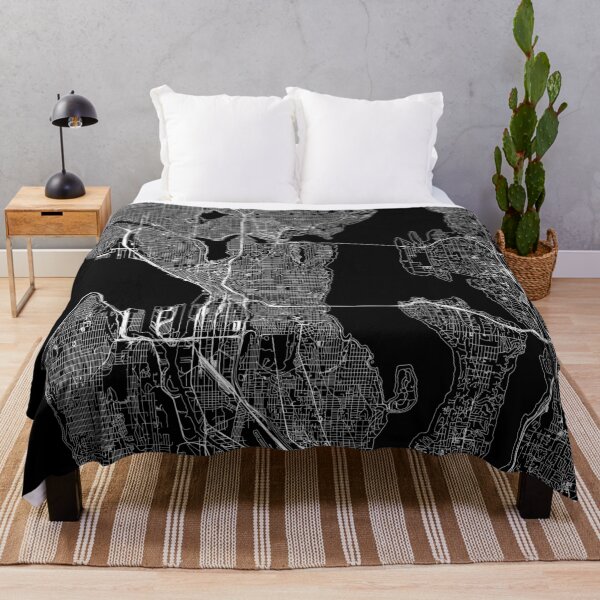 Item preview, Seattle Black Map designed and sold by multiplicitymap.