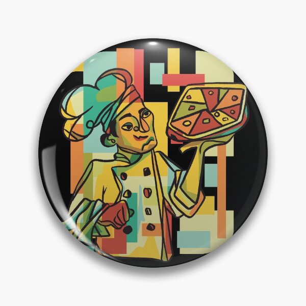 Item preview, Cubistic Pizza Chef Professional Art designed and sold by Piztees.