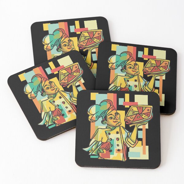 Item preview, Cubistic Pizza Chef Professional Art designed and sold by Piztees.