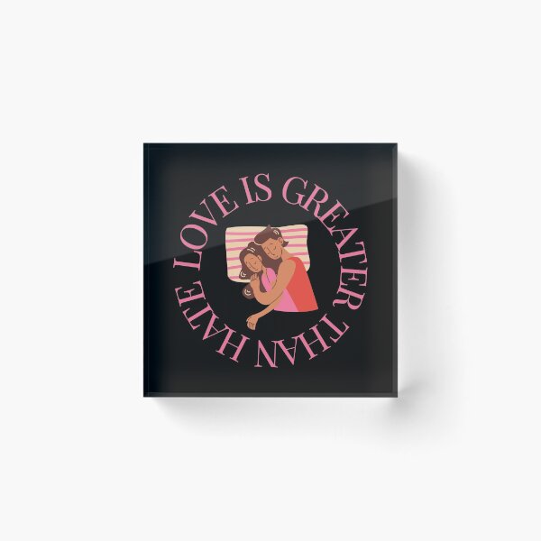 Item preview, LOVE IS GREATER THAN HATE Design designed and sold by LevelUpMerch.