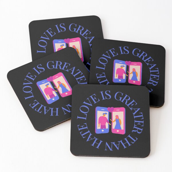 Item preview, LOVE IS GREATER THAN HATE Design designed and sold by LevelUpMerch.