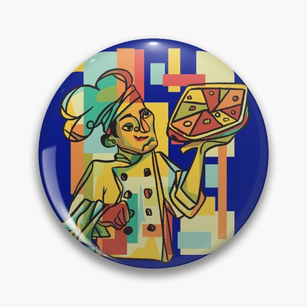 Item preview, Cubistic Pizza Chef Professional Pizzeria Art designed and sold by Piztees.