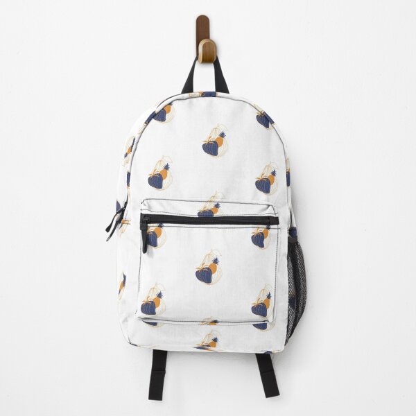 Item preview, Fruit_navy moderno + marrón (patrón) designed and sold by DainStudio.