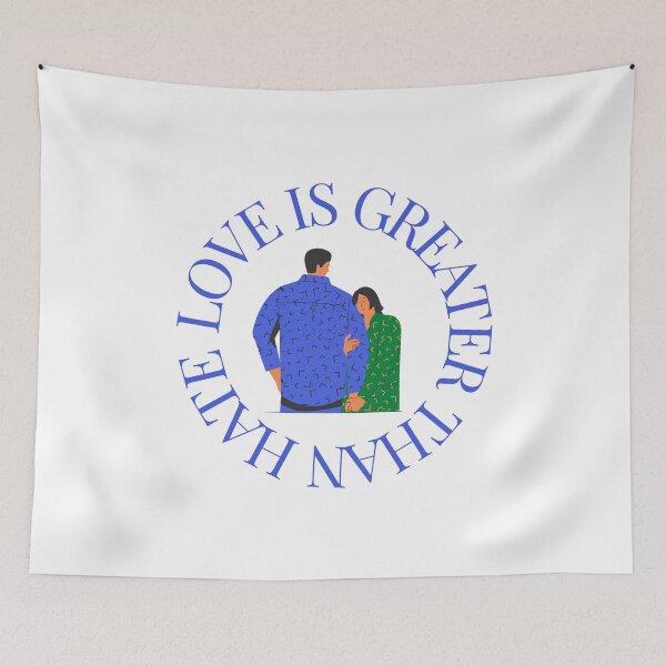 Item preview, LOVE IS GREATER THAN HATE Design designed and sold by LevelUpMerch.