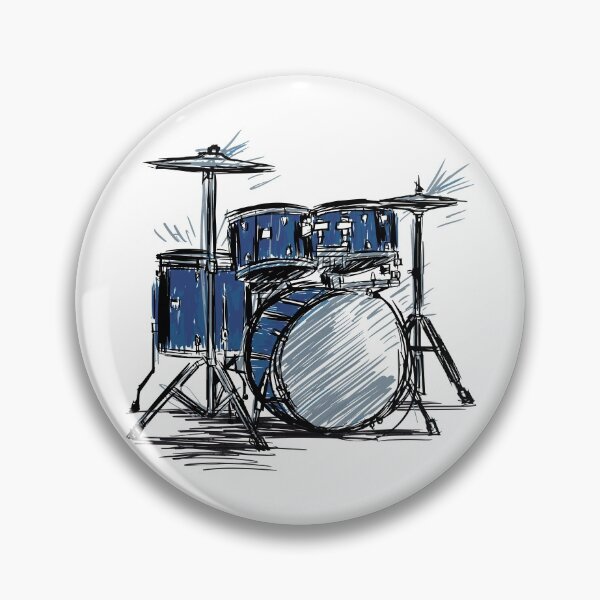 Item preview, Drums Sketch Music Lover designed and sold by Piztees.