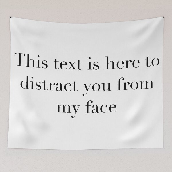 Item preview, Text distraction face funny joke Graphic designed and sold by E.K Spencer.