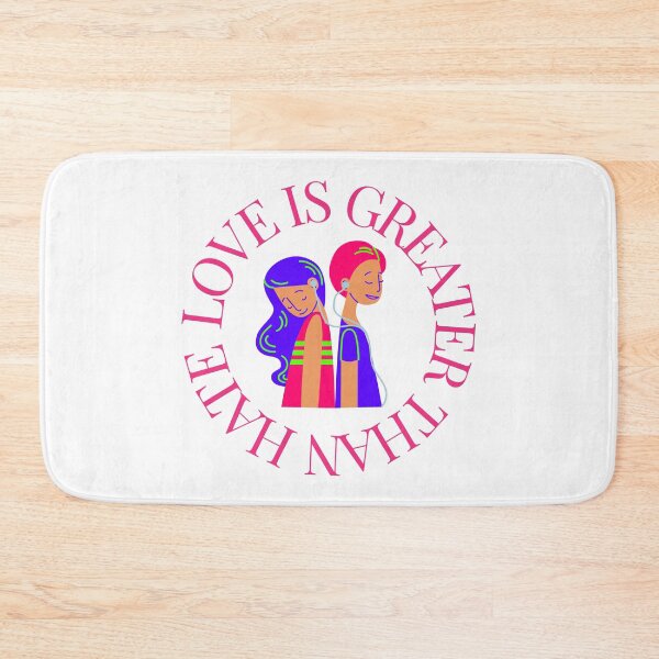Item preview, LOVE IS GREATER THAN HATE Design designed and sold by LevelUpMerch.