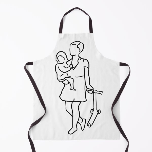 Item preview, Mother Carrying Daughter and Scooter designed and sold by PrileyRileyArt.