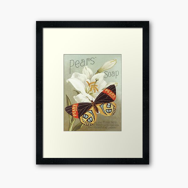Pears Soap Vintage Poster - Vintage Classic Retro  Framed Art Print