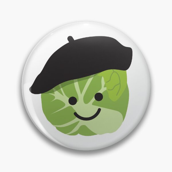 Item preview, Beret Wearing Brussels Sprout designed and sold by VicEllisArt.