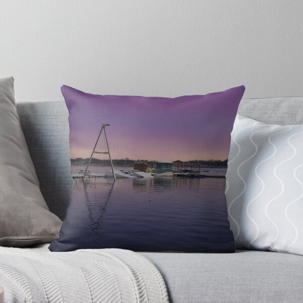 Item preview, Snowy Chasewater Water-ski Club At Sunrise designed and sold by rawshutterbug.