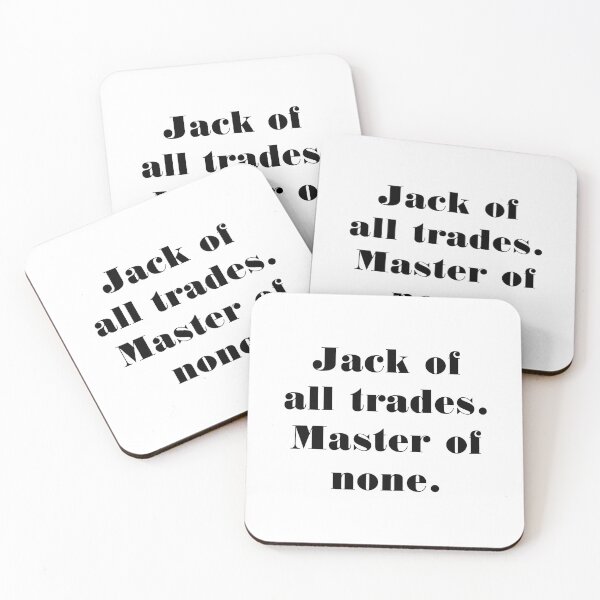 Item preview, jack of all trades master of none black designed and sold by jennlang.