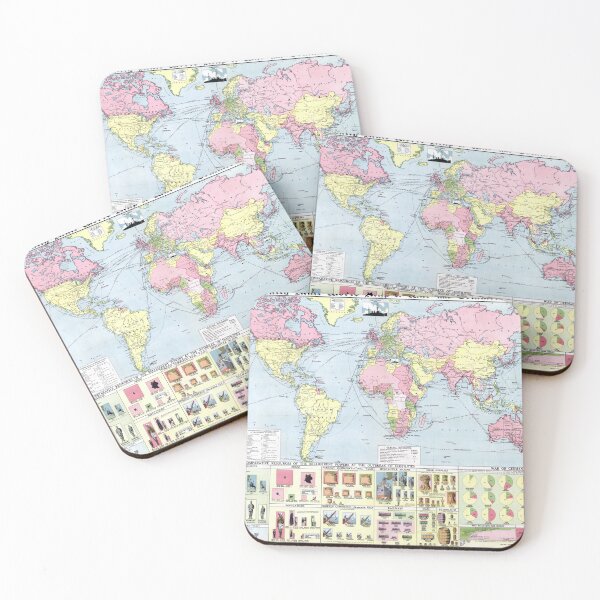 Item preview, Daily Mail World Map of War and Commerce designed and sold by redoARTstore.