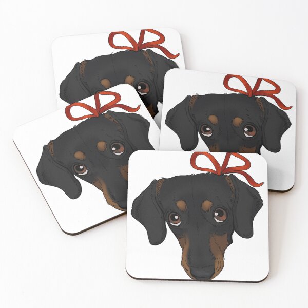 Item preview, Sweet Dachshund with ribbon designed and sold by Petcetera.