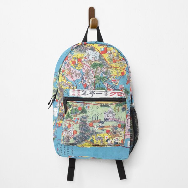 Item preview, Japanese Cartoon Map of the World designed and sold by redoARTstore.