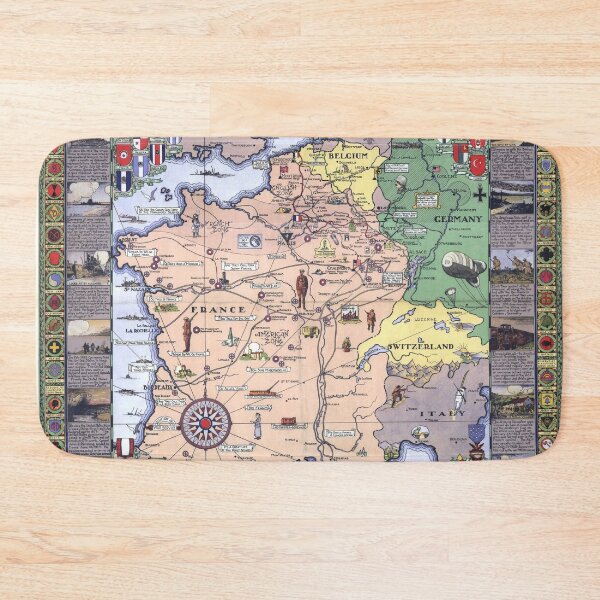 Item preview, Historical Map of World War 1 designed and sold by redoARTstore.
