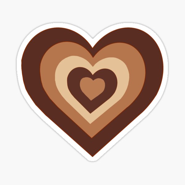 Item preview, Brown heart  designed and sold by BobaBubbles.