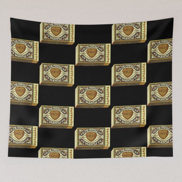 Item preview, Cute vintage art of retro matchbox with heart and quote in black  designed and sold by NikaS-art.