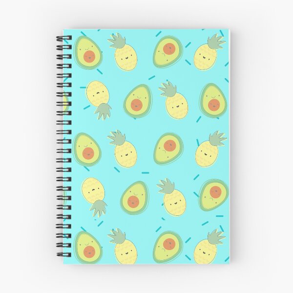 Item preview, Cute kawaii avocado and pineapple  designed and sold by NatalieOlan.