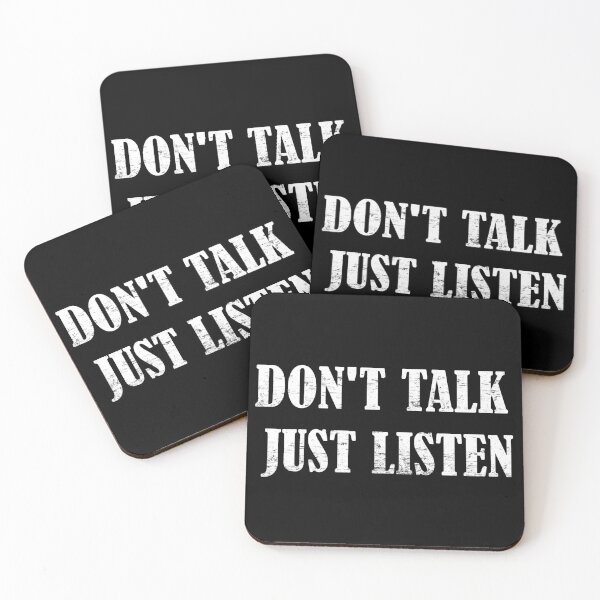 Item preview, Don't talk, just listen design designed and sold by odrito.