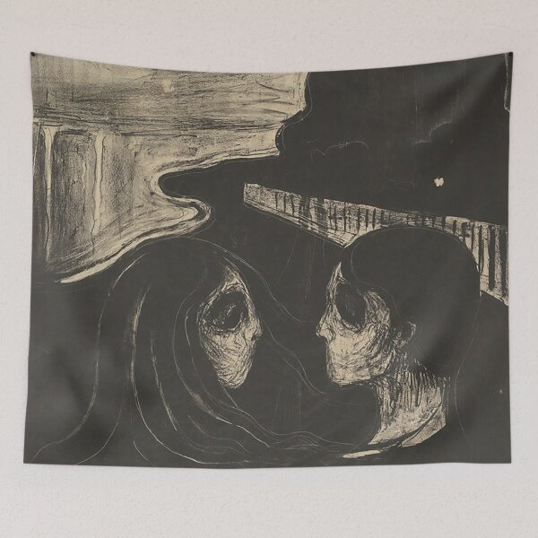 Item preview, Attraction I by Edvard Munch designed and sold by IndieArtDream.