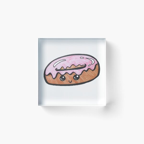 Item preview, Cute Donut with Pink Icing designed and sold by LisaArtShop.
